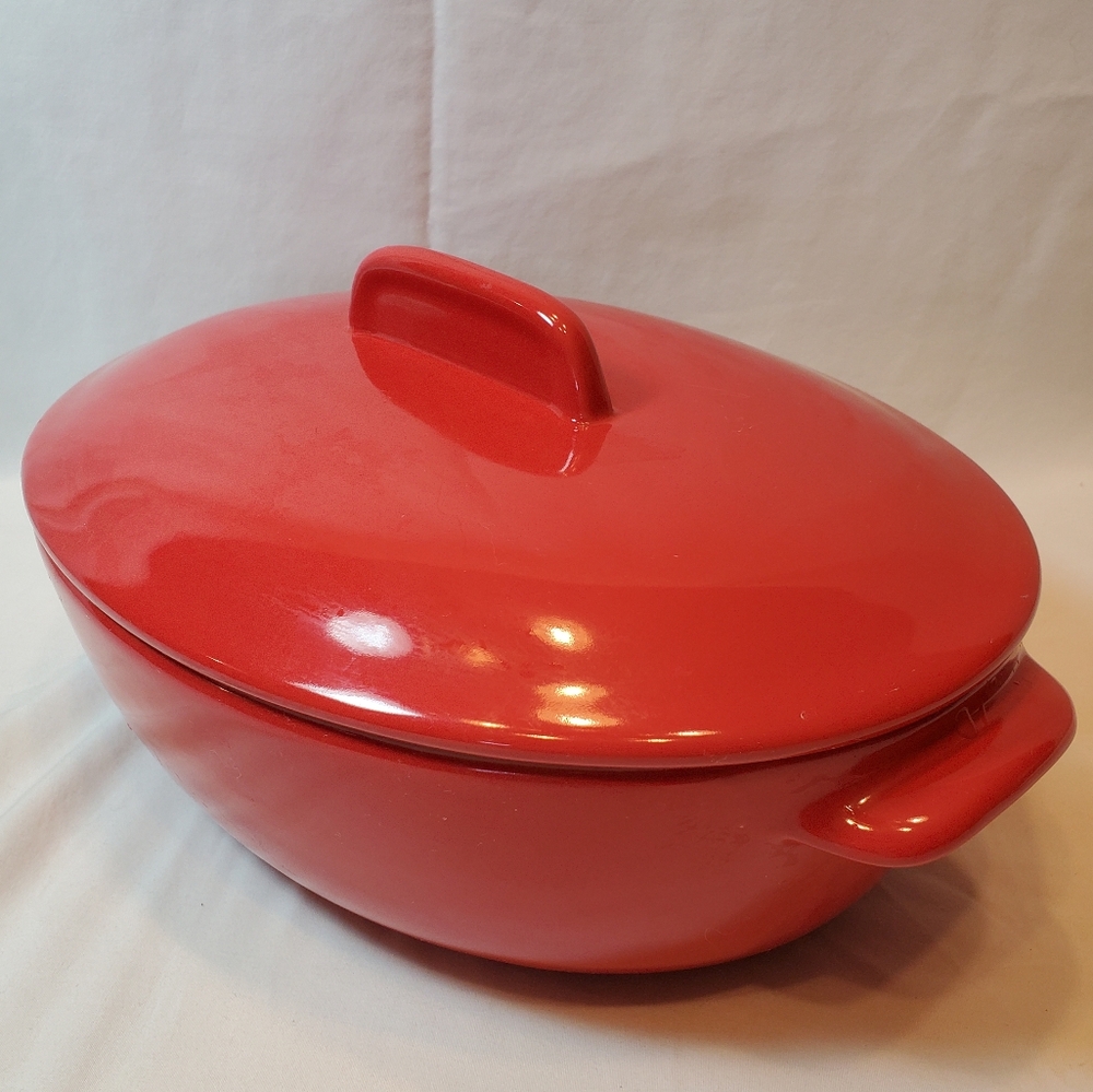 Silverstone Vtg Retro H022 2.5 Qt Casserole Baking Dish With Lid
